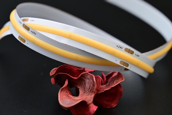 Hign CRI 10w फ्लेक्सिबल कोब एलईडी टेप IP20 504 चिप्स 35.7mm लंबाई: