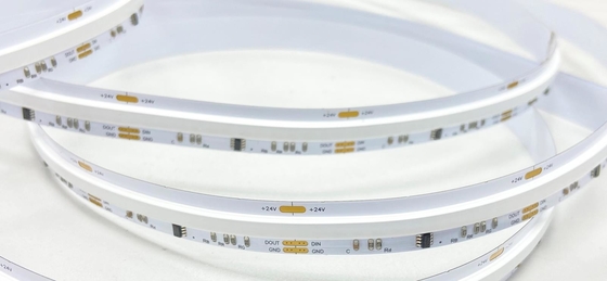 एलईडी COB एड्रेसेबल RGB स्ट्रिप लाइट हाई परफॉर्मेंस 24V DC