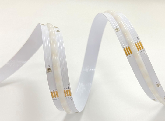 डॉट-फ्री COB LED स्ट्रिप लाइट 24V DC 5-इन-1 कलर 20w 12mm चौड़ाई: