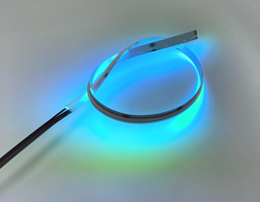 साइड एमिटिंग RGB LED COB स्ट्रिप लाइट 10w 24V DC 378 चिप्स