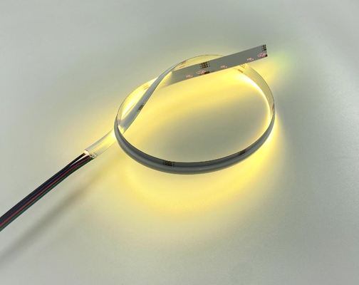 साइड एमिटिंग RGB LED COB स्ट्रिप लाइट 10w 24V DC 378 चिप्स