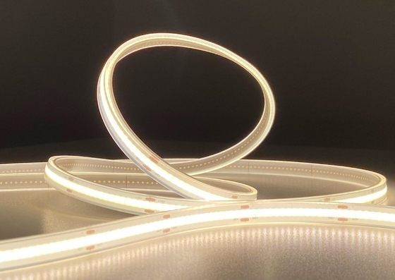 24V सिलिकॉन सॉलिड एक्सट्रूज़न फ्लेक्सिबल एलईडी COB स्ट्रिप 62.5mm Ip68 स्ट्रिप लाइट