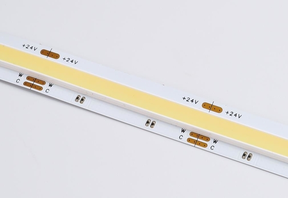24V डोल कलर COB LED स्ट्रिप लाइट 14w 2700K एनर्जी सेविंग