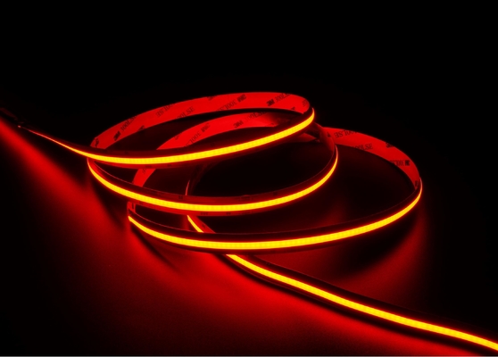 24VDC वाटरप्रूफ RGB LED COB स्ट्रिप लाइट 378 चिप कलर चेंजिंग